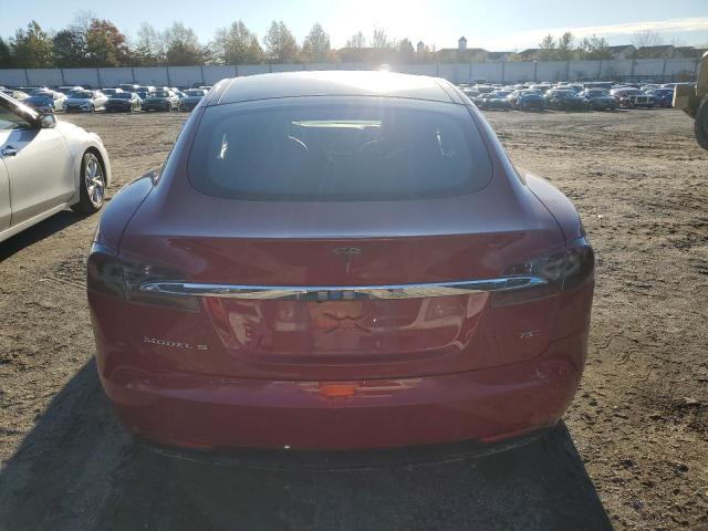 5YJSA1E27HF206449 - 2017 TESLA MODEL S RED photo 6