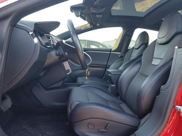 5YJSA1E27HF206449 - 2017 TESLA MODEL S RED photo 7