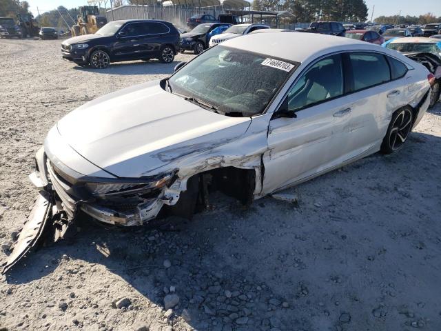 1HGCV1F37MA094577 - 2021 HONDA ACCORD SPORT WHITE photo 1