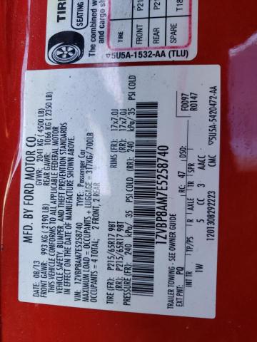 1ZVBP8AM7E5258740 - 2014 FORD MUSTANG RED photo 12