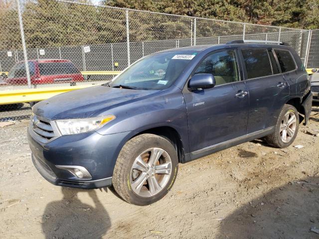 5TDYK3EH9BS034936 - 2011 TOYOTA HIGHLANDER LIMITED BLUE photo 1