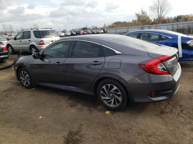 2HGFC2F80HH021210 - 2017 HONDA CIVIC EX GRAY photo 2