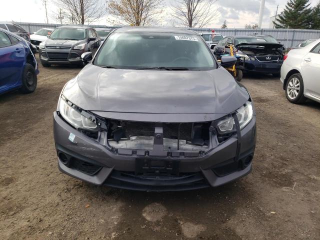 2HGFC2F80HH021210 - 2017 HONDA CIVIC EX GRAY photo 5