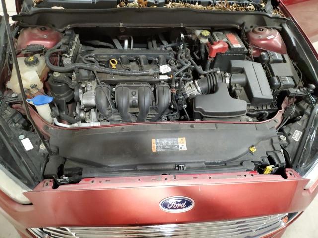 3FA6P0G71DR167598 - 2013 FORD FUSION S RED photo 11