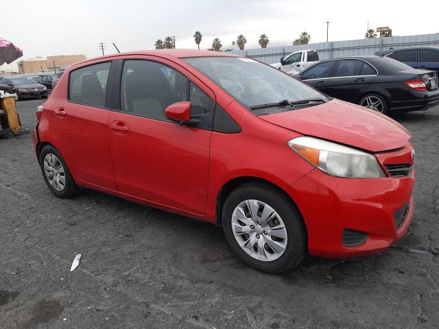 JTDKTUD38ED577810 - 2014 TOYOTA YARIS RED photo 4