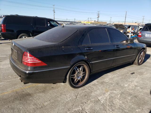 WDBNG75J65A459237 - 2005 MERCEDES-BENZ S 500 BLACK photo 3