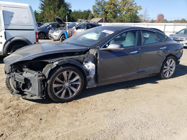 5YJSA1E20HF183158 - 2017 TESLA MODEL S GRAY photo 1