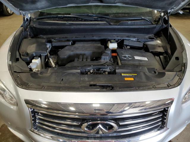 5N1CL0MM5EC516308 - 2014 INFINITI QX60 HYBRID SILVER photo 11