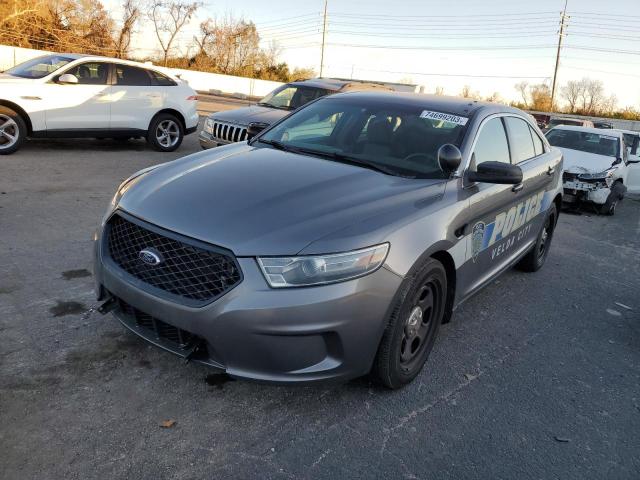 1FAHP2MT0EG111943 - 2014 FORD TAURUS POLICE INTERCEPTOR GRAY photo 1