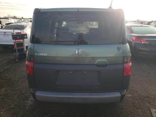 5J6YH18605L009372 - 2005 HONDA ELEMENT EX GREEN photo 6