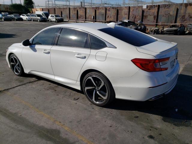 1HGCV2F38JA048757 - 2018 HONDA ACCORD SPORT WHITE photo 2