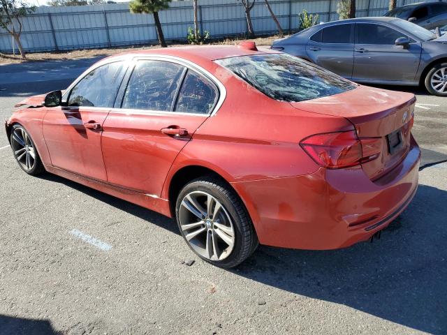 WBA8B9G50HNU51797 - 2017 BMW 330 I RED photo 2