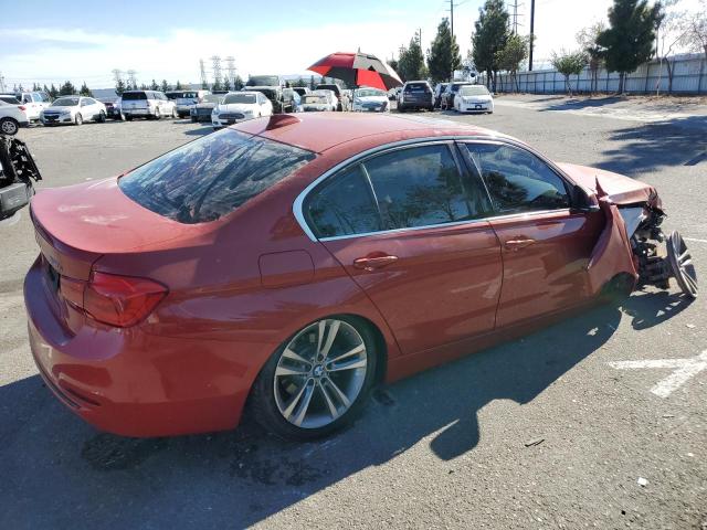 WBA8B9G50HNU51797 - 2017 BMW 330 I RED photo 3