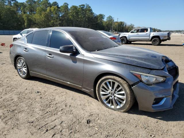 JN1EV7AP7JM356891 - 2018 INFINITI Q50 LUXE GRAY photo 4