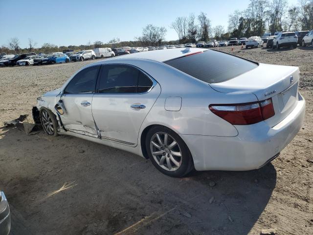 JTHGL46F885032569 - 2008 LEXUS LS 460L WHITE photo 2