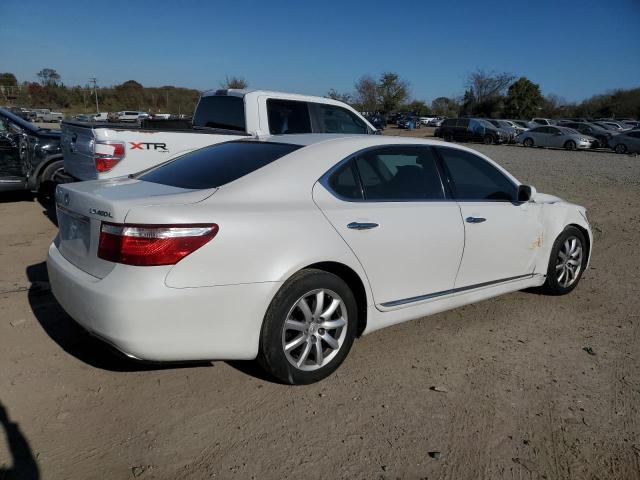 JTHGL46F885032569 - 2008 LEXUS LS 460L WHITE photo 3