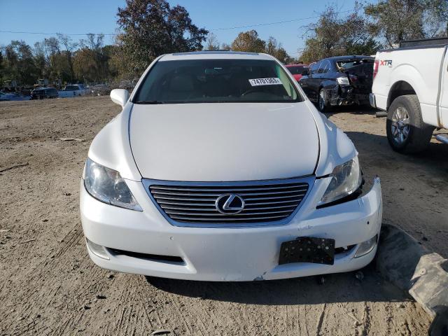 JTHGL46F885032569 - 2008 LEXUS LS 460L WHITE photo 5