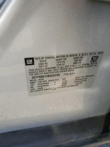 3GYFNBEY2BS530708 - 2011 CADILLAC SRX PERFORMANCE COLLECTION ვერცხლისფერი ფოტო 13