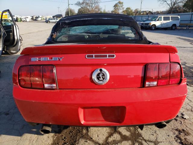 1ZVHT89S175295763 - 2007 FORD MUSTANG SHELBY GT500 RED photo 6