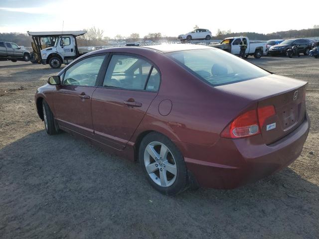 1HGFA16808L043095 - 2008 HONDA CIVIC EX MAROON photo 2