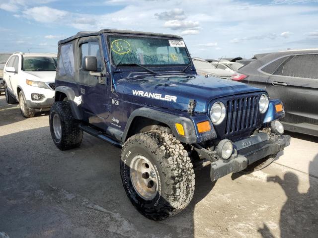 1J4FA39S14P775346 - 2004 JEEP WRANGLER X BLUE photo 4