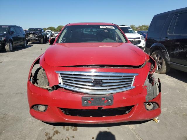 JN1CV6AR6DM352421 - 2013 INFINITI G37 RED photo 5