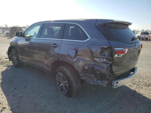 5TDZZRFH6KS311284 - 2019 TOYOTA HIGHLANDER LE CHARCOAL photo 2