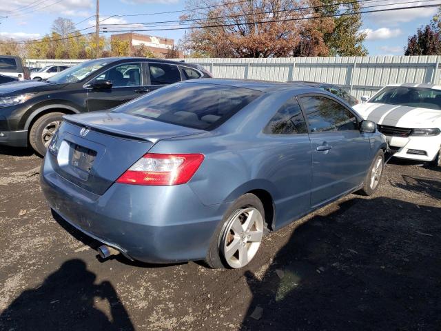 2HGFG12837H530839 - 2007 HONDA CIVIC EX BLUE photo 3