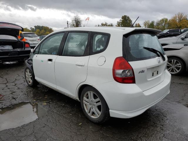 JHMGD38677S056074 - 2007 HONDA FIT S WHITE photo 2