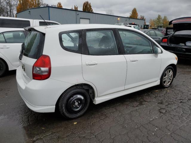 JHMGD38677S056074 - 2007 HONDA FIT S WHITE photo 3