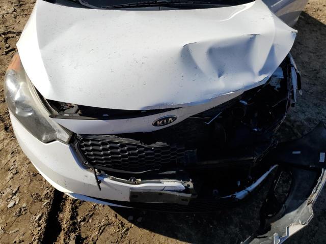 KNAFX4A82E5091748 - 2014 KIA FORTE EX WHITE photo 11