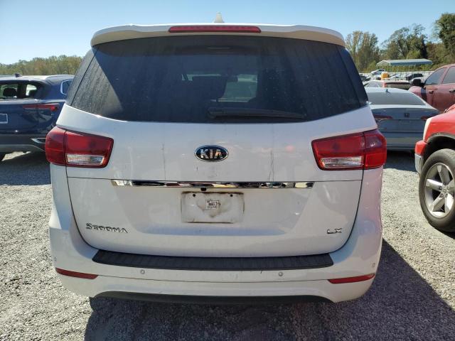 KNDMB5C14H6268121 - 2017 KIA SEDONA LX WHITE photo 6