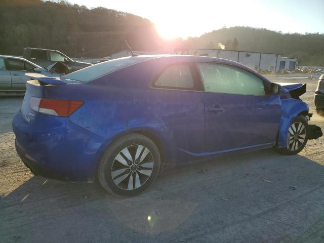 KNAFU6A26D5679814 - 2013 KIA FORTE EX BLUE photo 3