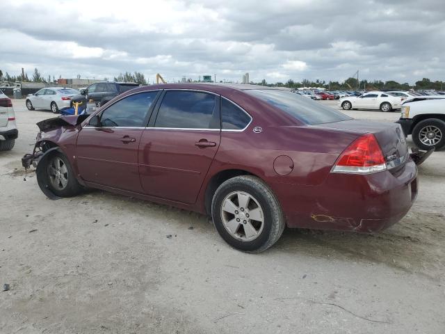 2G1WT55K079183515 - 2007 CHEVROLET IMPALA LS LT BURGUNDY photo 2