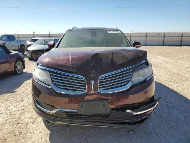 2LMPJ6LR3HBL45087 - 2017 LINCOLN MKX RESERVE برغندي صورة 5