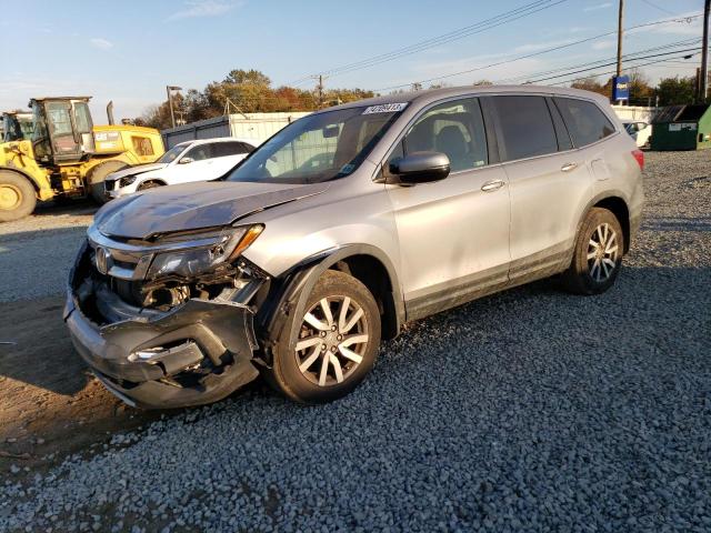 5FNYF6H56KB006278 - 2019 HONDA PILOT EXL SILVER photo 1