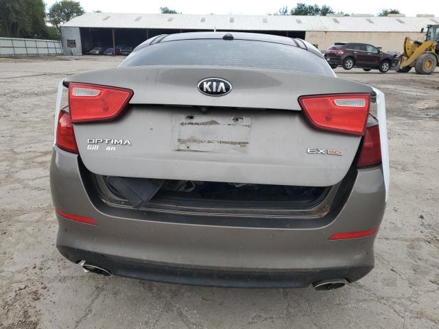 5XXGN4A76EG273629 - 2014 KIA OPTIMA EX GRAY photo 6