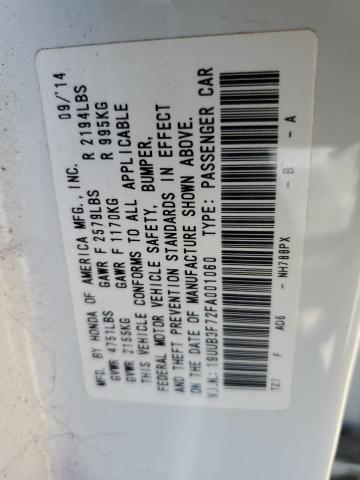 19UUB3F72FA001060 - 2015 ACURA TLX ADVANCE თეთრი ფოტო 12