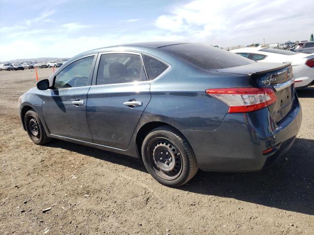 3N1AB7AP1DL757522 - 2013 NISSAN SENTRA S BLUE photo 2