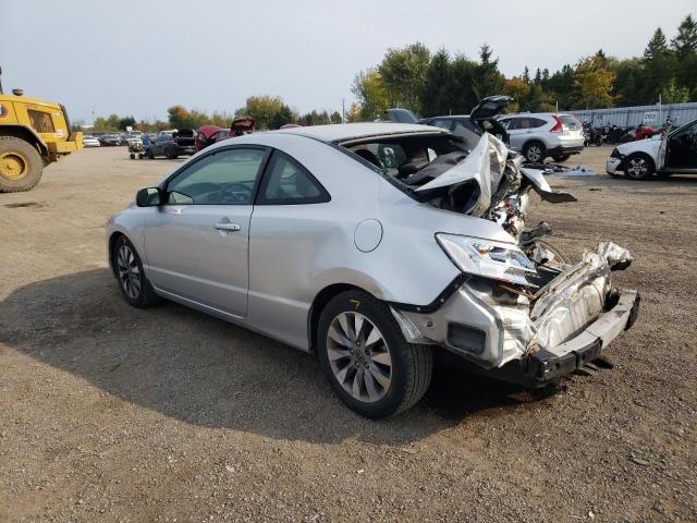 2HGFG1B00AH007229 - 2010 HONDA CIVIC EXL ვერცხლისფერი ფოტო 2
