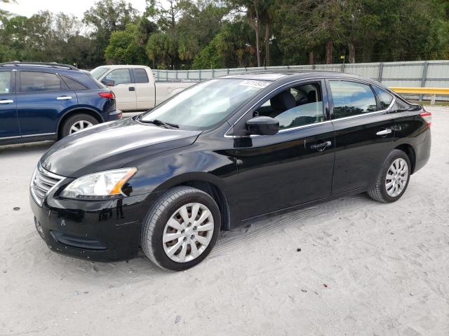 3N1AB7AP3FL654427 - 2015 NISSAN SENTRA S BLACK photo 1