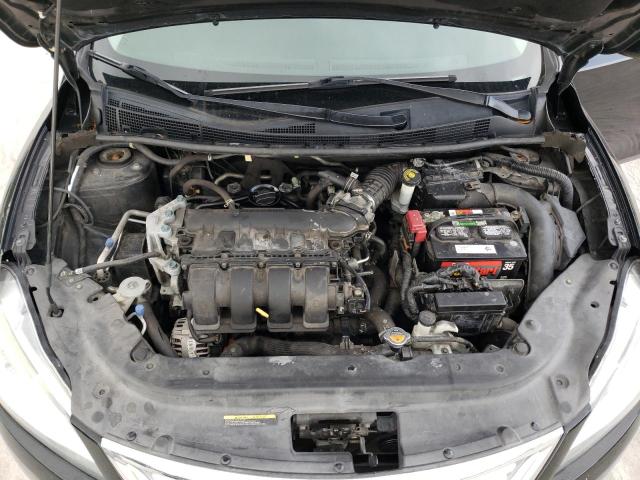 3N1AB7AP3FL654427 - 2015 NISSAN SENTRA S BLACK photo 11