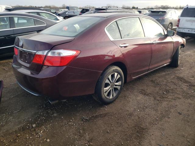 1HGCR2F39DA127010 - 2013 HONDA ACCORD LX BURGUNDY photo 3