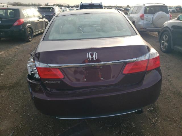 1HGCR2F39DA127010 - 2013 HONDA ACCORD LX BURGUNDY photo 6