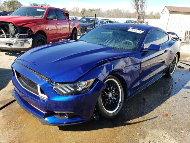 1FA6P8AM1G5215038 - 2016 FORD MUSTANG BLUE photo 1