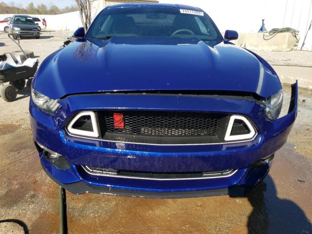 1FA6P8AM1G5215038 - 2016 FORD MUSTANG BLUE photo 5