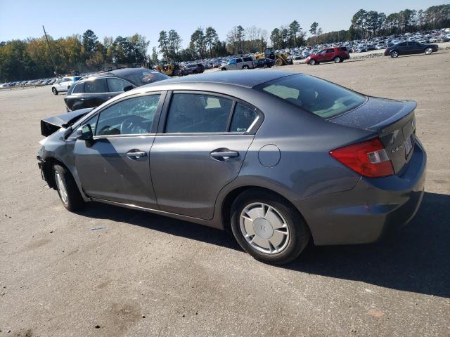 2HGFB2F66CH316533 - 2012 HONDA CIVIC HF GRAY photo 2