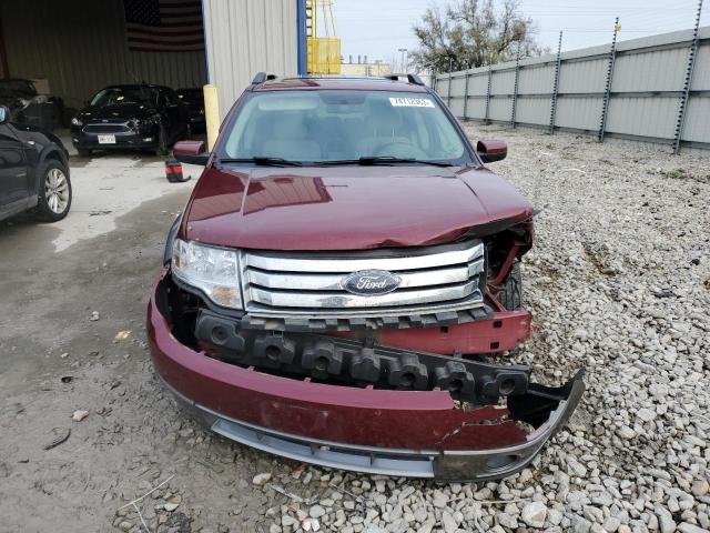 1FMDK05W58GA45796 - 2008 FORD TAURUS X SEL BURGUNDY photo 5