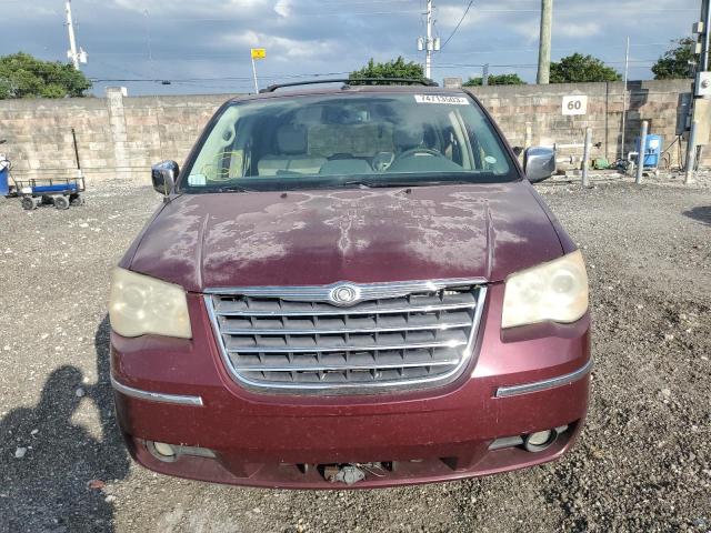 2A8HR64X38R688573 - 2008 CHRYSLER TOWN & COU LIMITED BURGUNDY photo 5