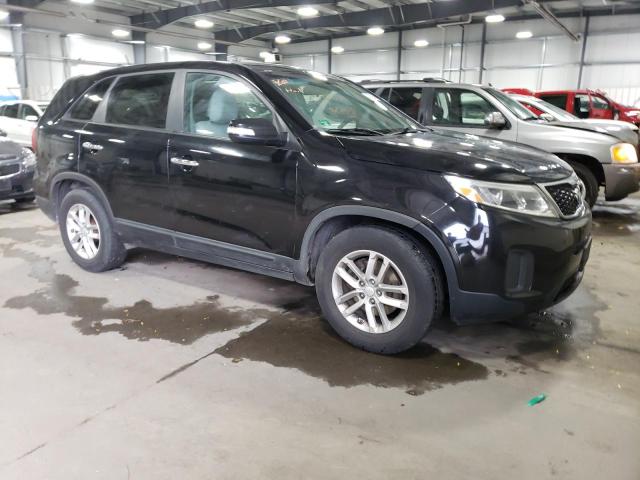 5XYKT3A61EG476988 - 2014 KIA SORENTO LX BLACK photo 4